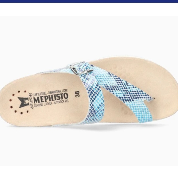 Mephisto Helen Turquoise Sandal - Picture 2 of 7